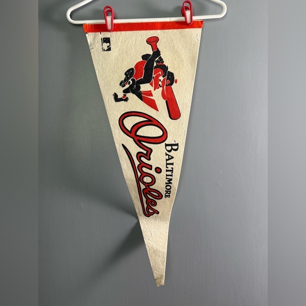Baltimore Orioles Vintage Retro MLB Wool Felt Pennant 1969‎